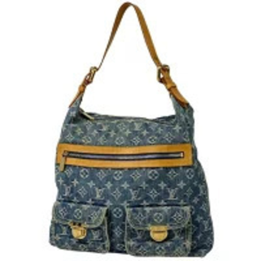 Louis Vuitton Baggy Hobo 2way Shoulder Bag Monogram Denim Blue